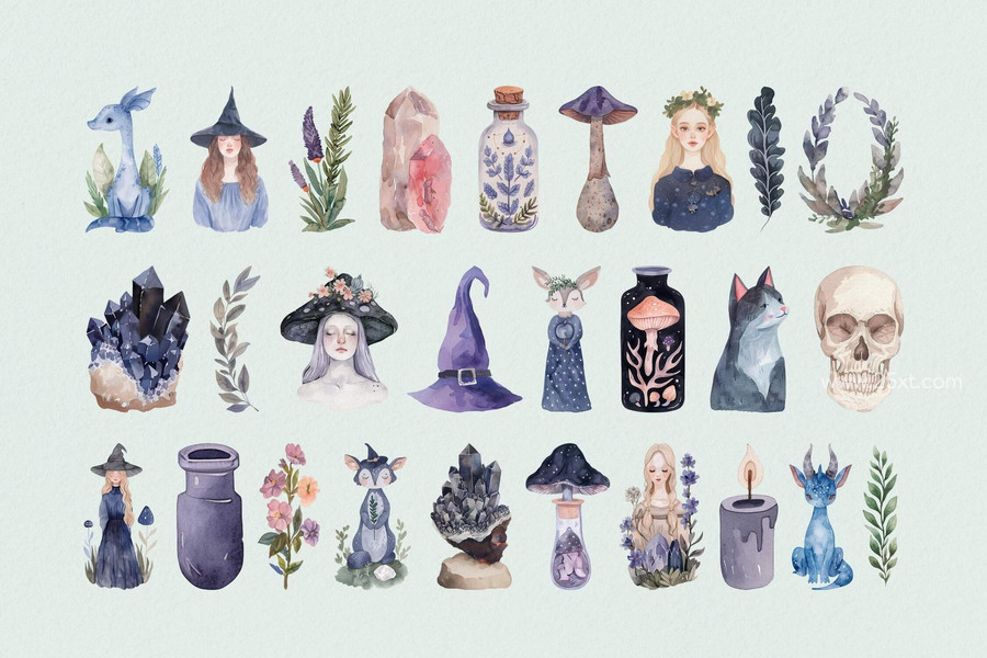 25xt-176808-Witchcraft Watercolor Graphics Collection5.jpg