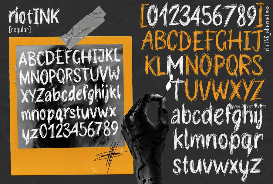 25xt-176884-RiotINK. Handwritten Scribble Font5.jpg