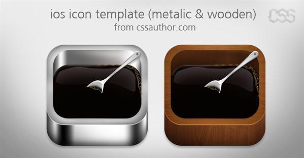 ios-apple-app-icon-template-metalic-and-wood-psd---free