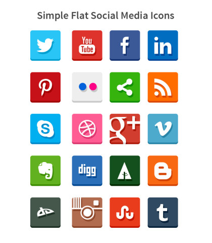 simple-flat-social-icons