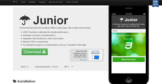 Front-end-Framework-for-Building-HTML5-Mobile-Apps-Junior