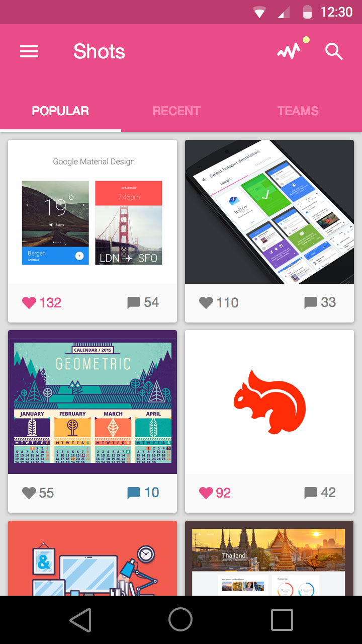 Dribbble_Home