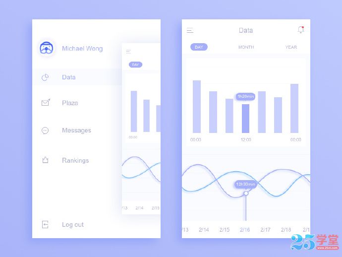 簡約扁平化風(fēng)格的APP界面設(shè)計(jì)2