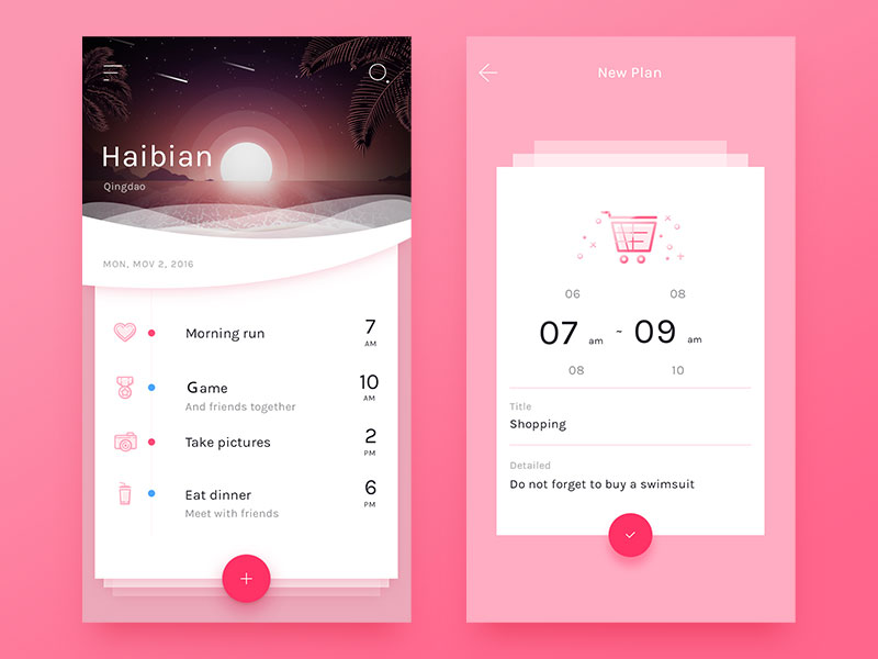Travel-Plan-interface