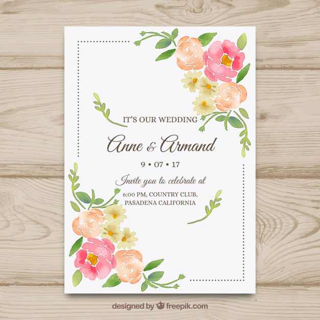 nice-hand-drawn-wedding-invitation-with-flowers_23-2147755675